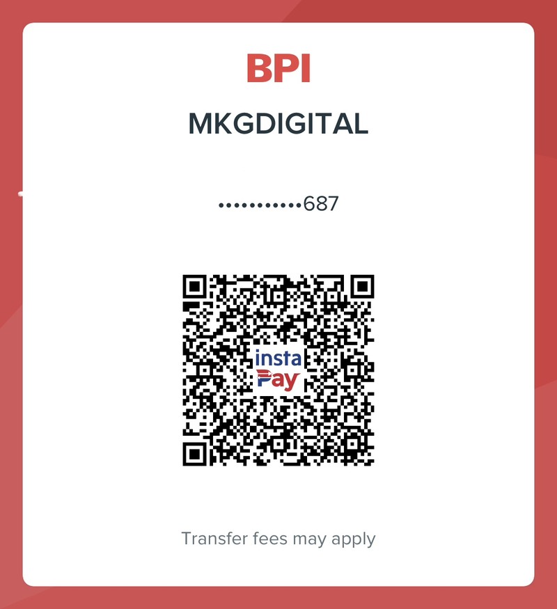 BPI InstaPay QR code for MKGDIGITAL